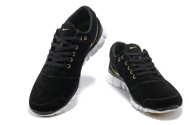 Nike Free 3.0 Fur New  Mens Shoes Black Gold (2)